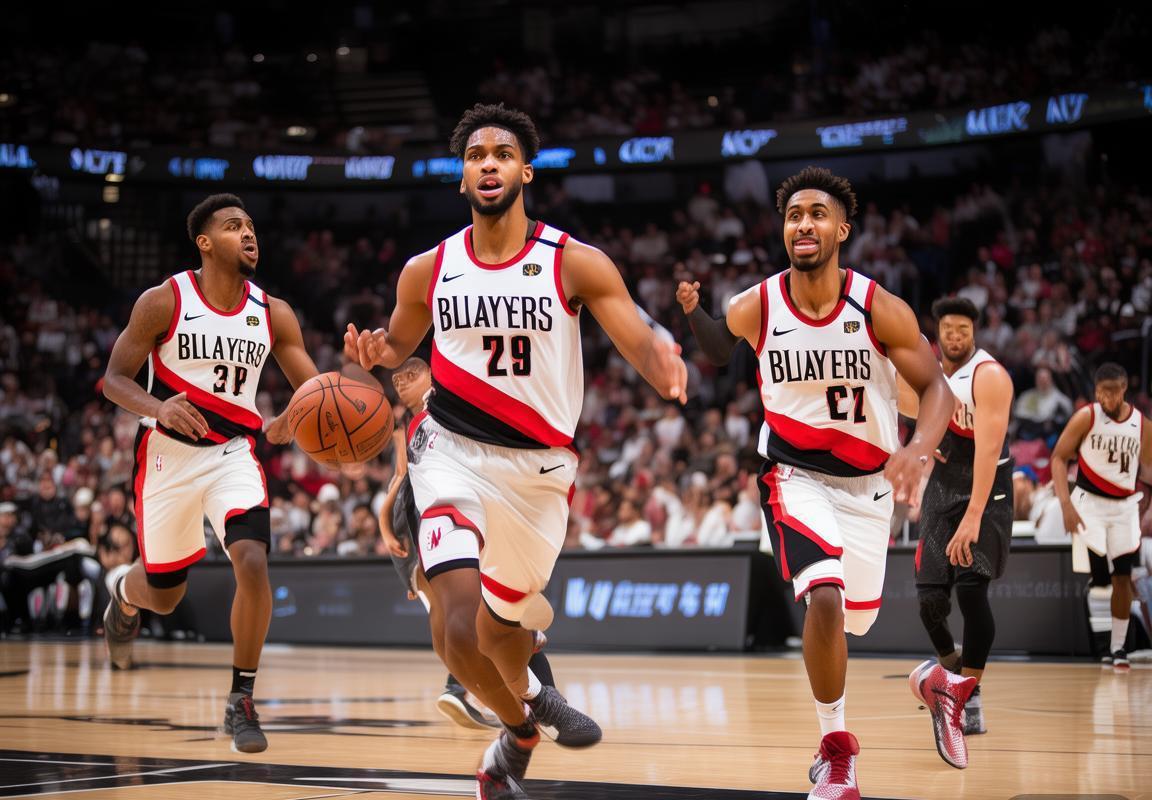 波特兰开拓者团队篮球大放异彩：六人得分上双+助攻数据亮眼+防守轮转致胜